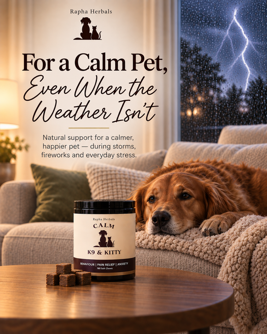 Dog Calming Chews for Storms: Natural Support for Anxious Pets