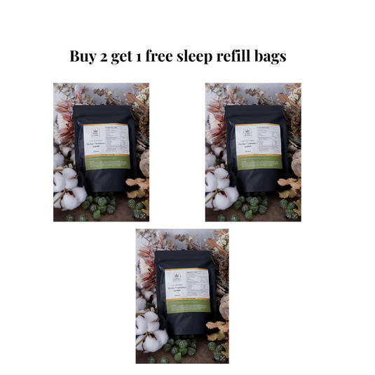 Buy 2 get 1 free sleep refill bags.