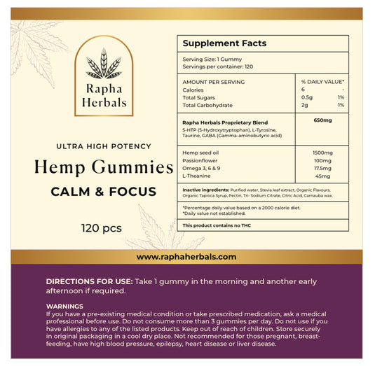 Calm & Focus 120pc Refill Bag