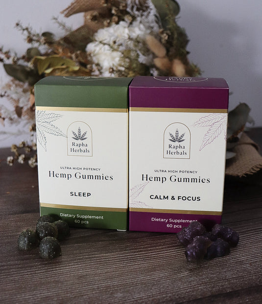 Sleep & Relief and Calm & Focus Boxes
