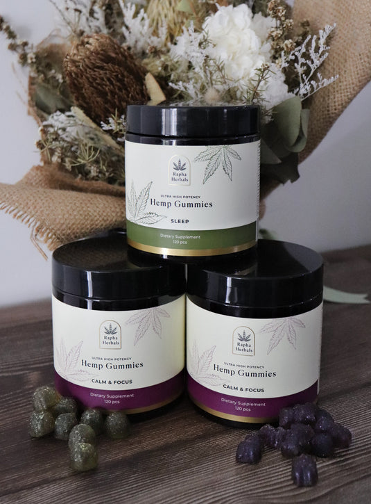 2 x Calm & Focus and 1 x Sleep & Relief Refill Jars