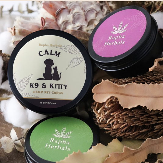 Sleep & Relief, Calm & Focus and Calm K9 Trial Tins